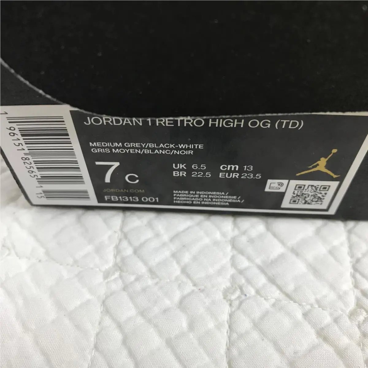 Nike shoes - Jordan OG - FB1313-001 - Medium Grey/Black -White 11