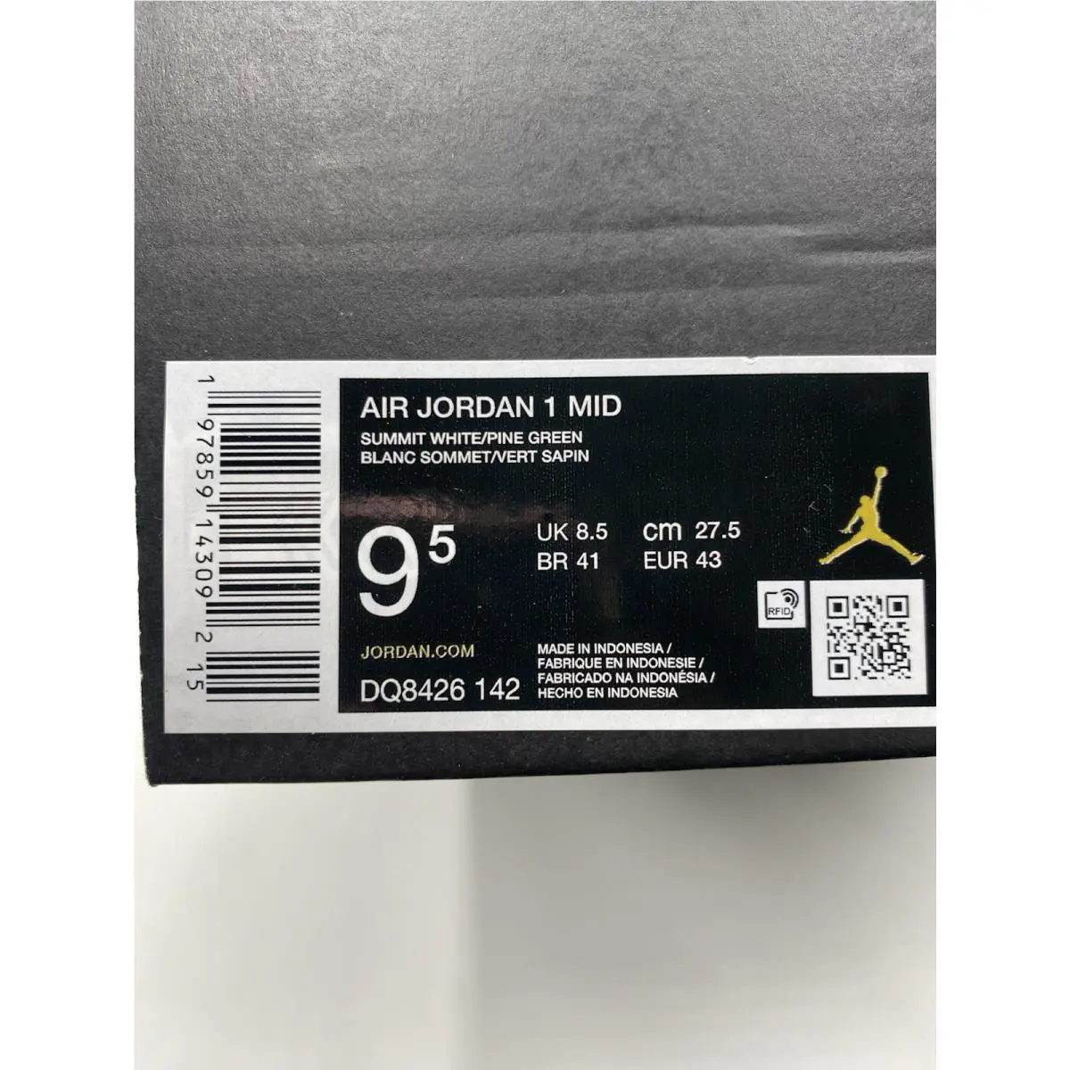 Nike shoes - Nike Air Jordan 1 - Air - DQ8426 142 - Summit White/Pine Green (UPC: 197859125180) 6