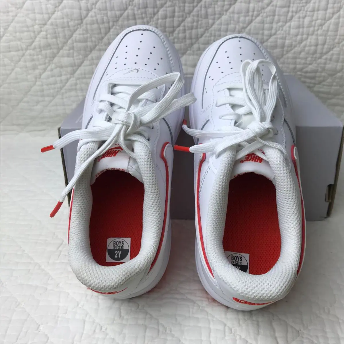 Nike shoes - Nike Force 1 - Force - FJ3484-101 - White/Picante Red 8