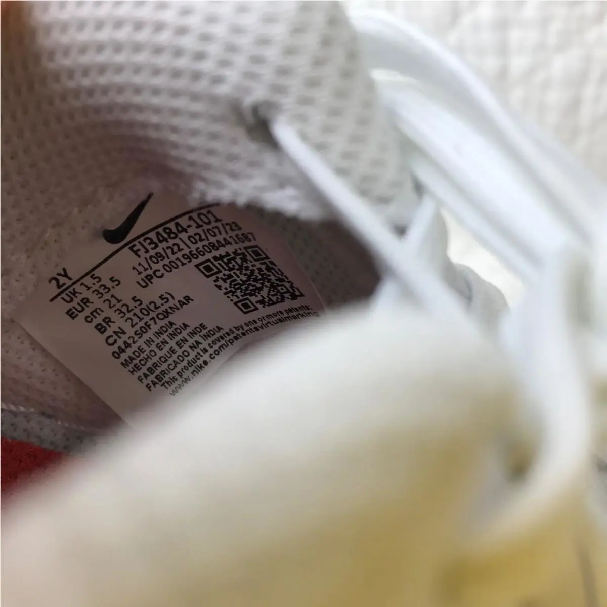 Nike shoes - Nike Force 1 - Force - FJ3484-101 - White/Picante Red 10