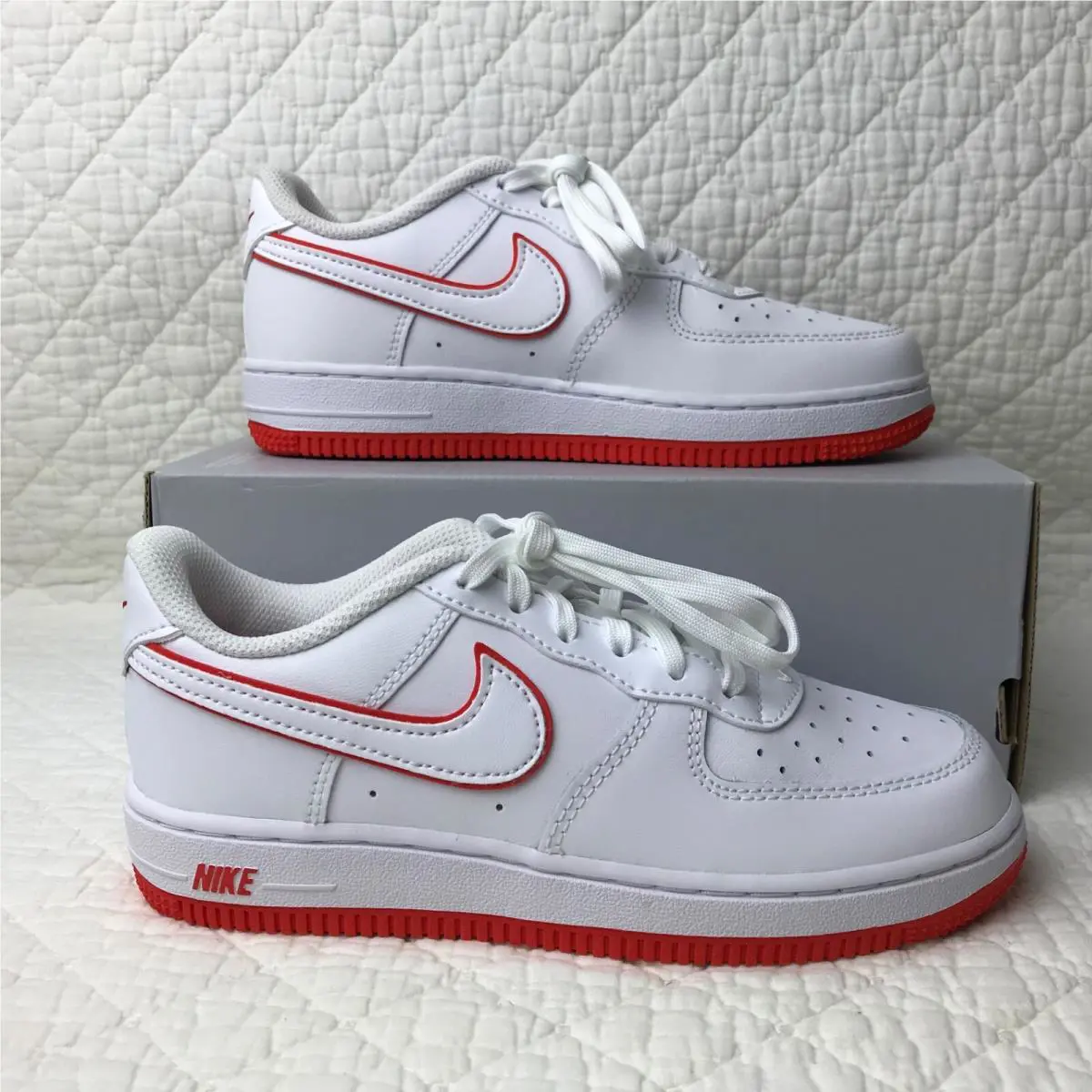 Nike shoes - Nike Force 1 - Force - FJ3484-101 - White/Picante Red 0