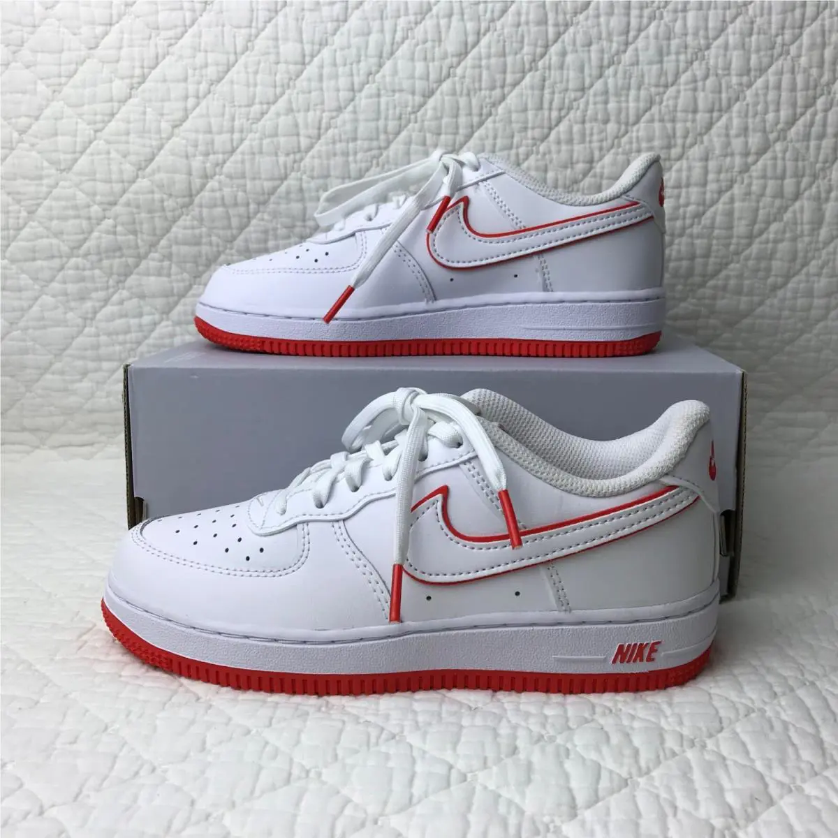Nike shoes - Nike Force 1 - Force - FJ3484-101 - White/Picante Red 1