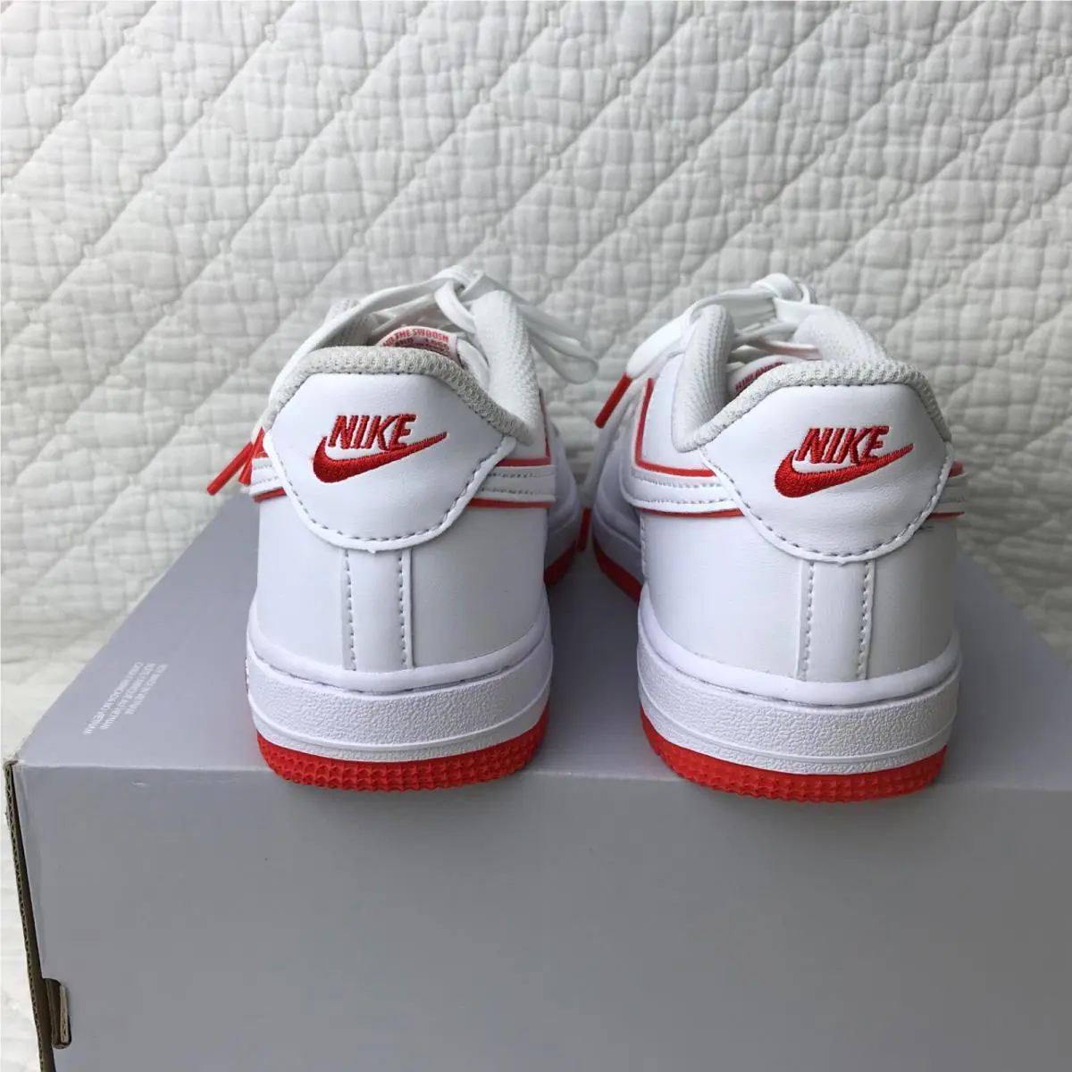 Nike shoes - Nike Force 1 - Force - FJ3484-101 - White/Picante Red 4
