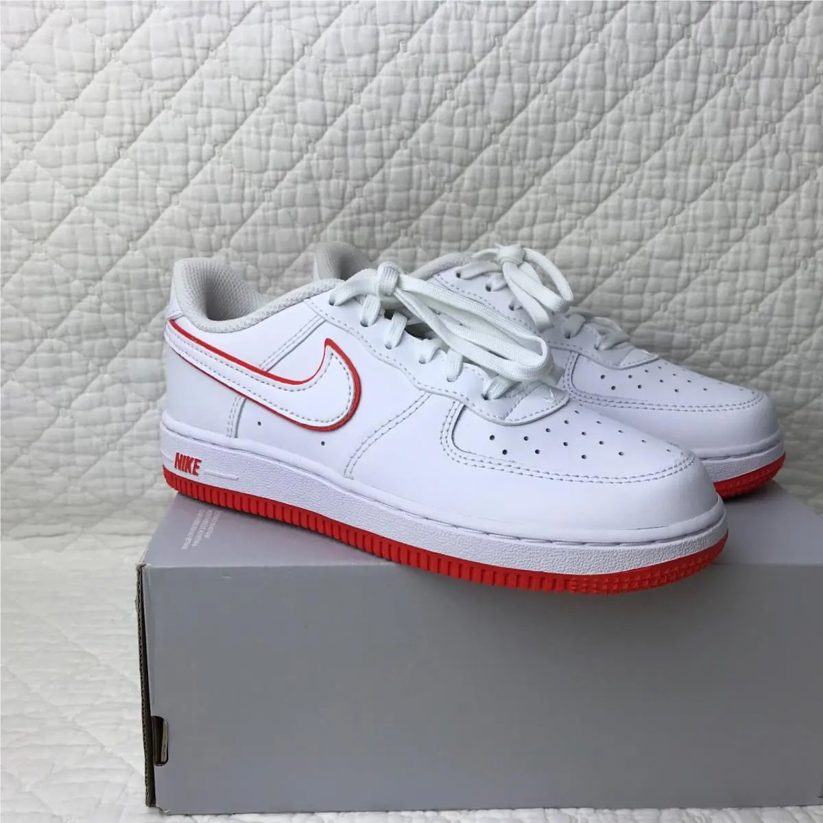 Nike shoes - Nike Force 1 - Force - FJ3484-101 - White/Picante Red 6