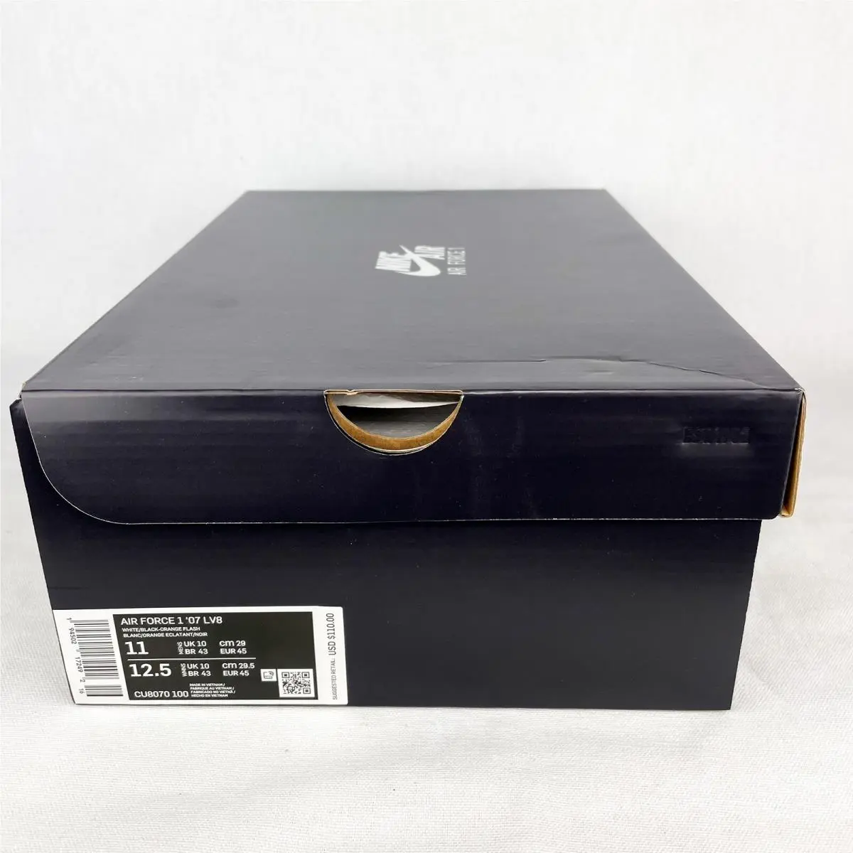Nike shoes - Nike Air Force 1 - Air Force - CU8070-100 - White/Black/Orange Flash/Amarillo 8