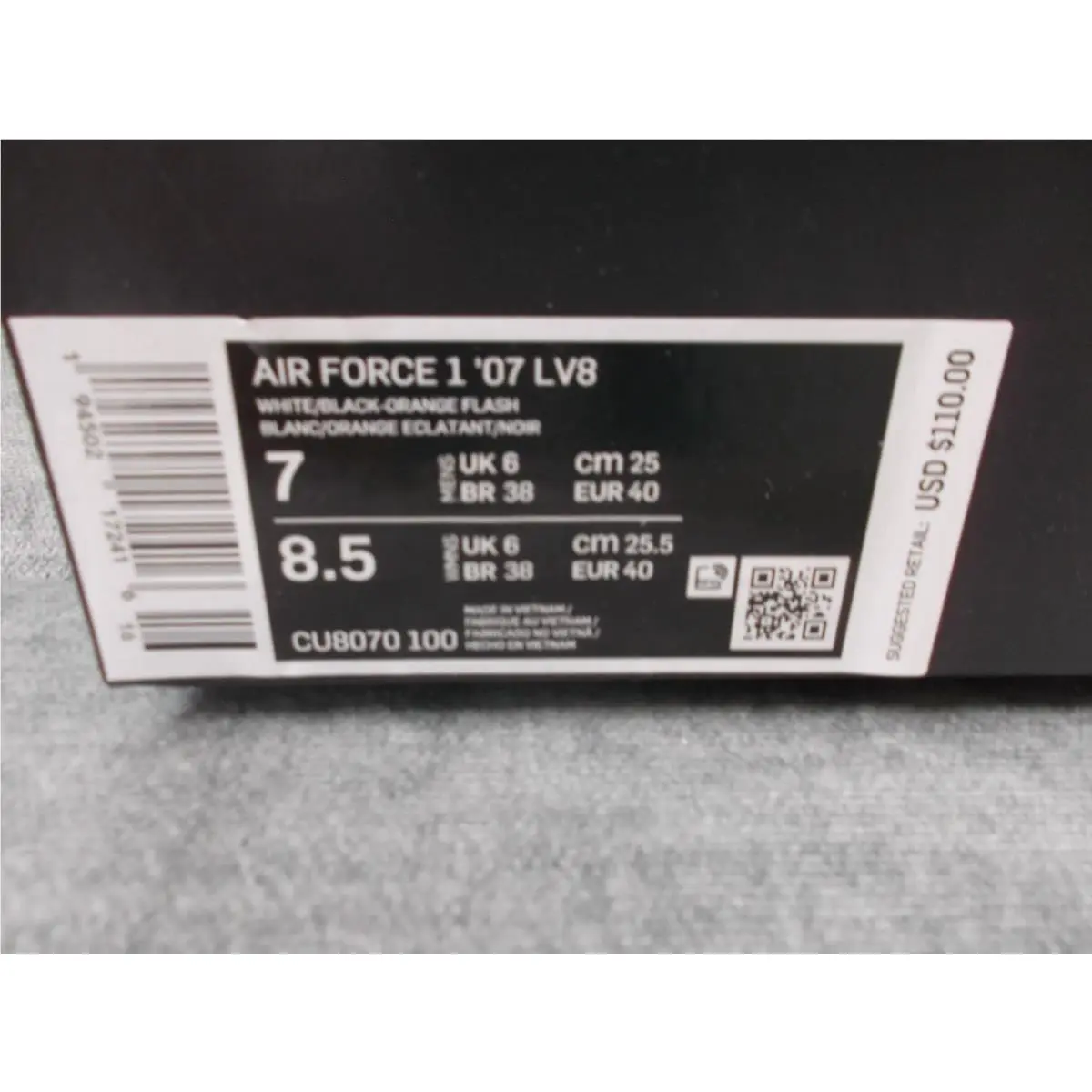 Nike shoes - Nike Air Force 1 - Air Force - CU8070-100 - White (UPC: 0194502172416) 0