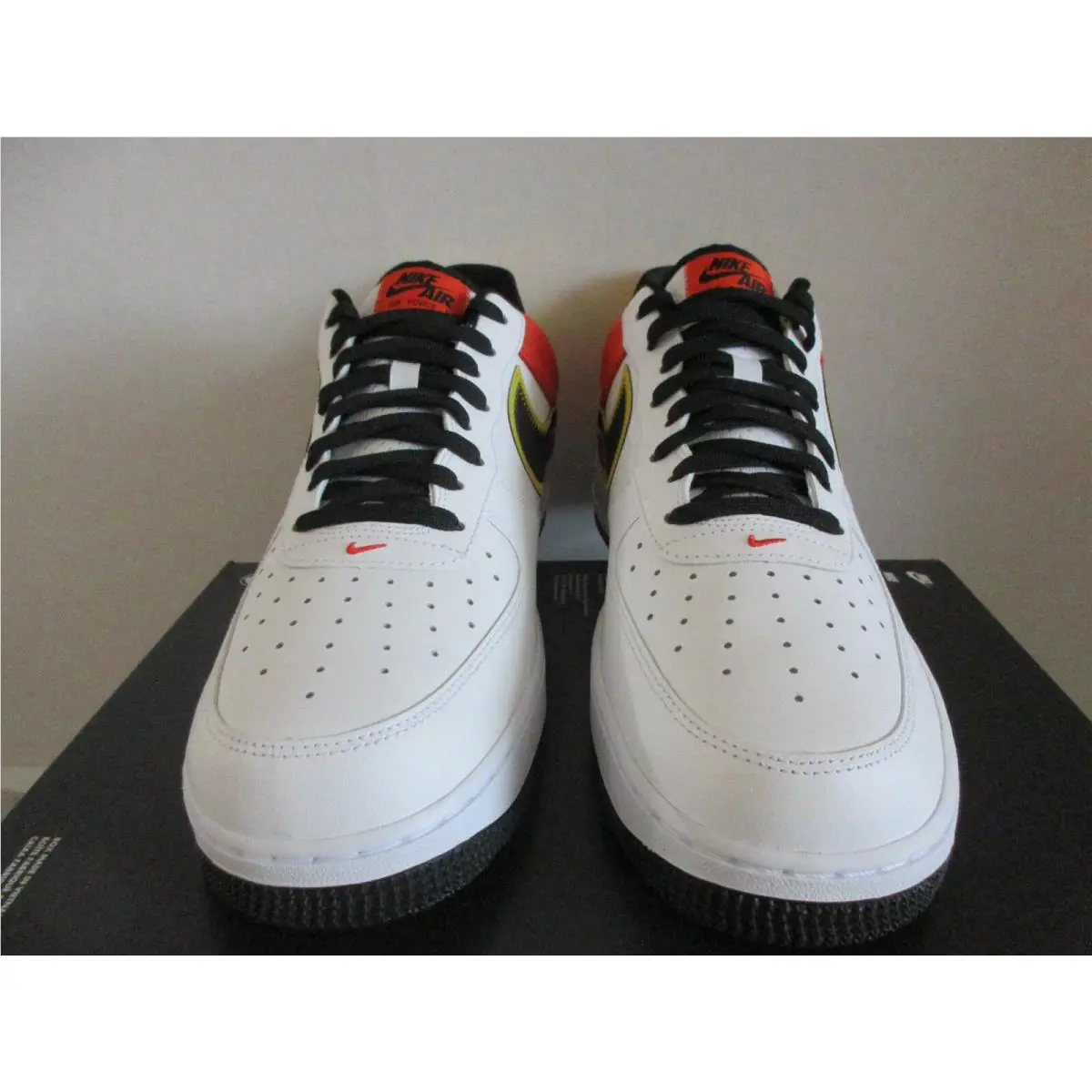 Nike shoes - Nike Air Force 1 - Air Force - CU8070-100 - White/Black/Orange Flash/Amarillo 1