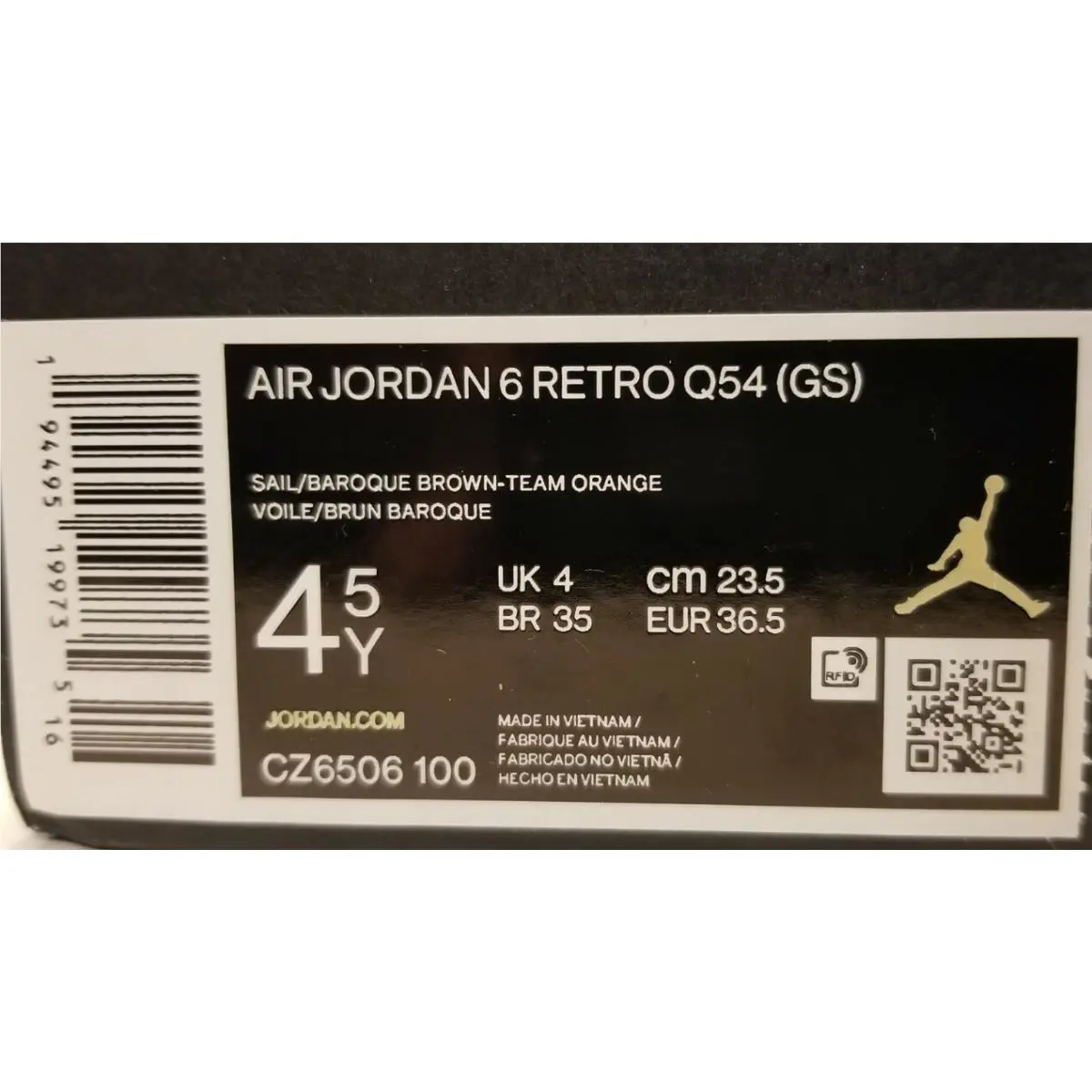 Nike shoes - Nike Air Jordan 6 - Air - Brown (UPC: 194495199780) 4