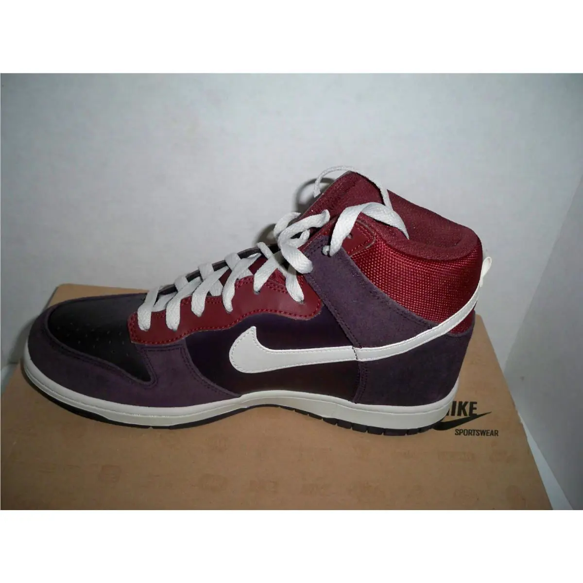 Nike shoes - Nike Dunk High - Dunk High - BURGUNDY 1
