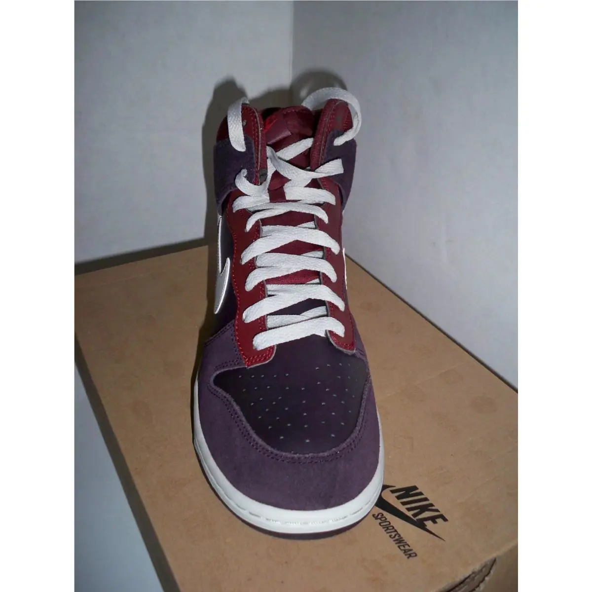 Nike shoes - Nike Dunk High - Dunk High - BURGUNDY 4
