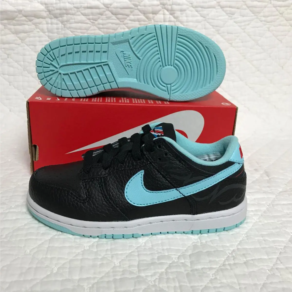 Nike shoes - Nike Dunk - Dunk - DH9755-001 - Black/Copa-white-Chile red 2