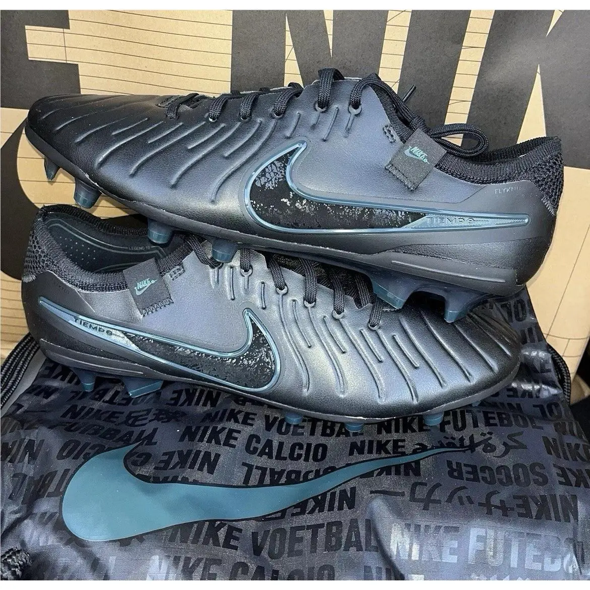 Legend 10 Elite FG `black Deep Jungle` Nby DV4328-002 Men Size 8 by Nike