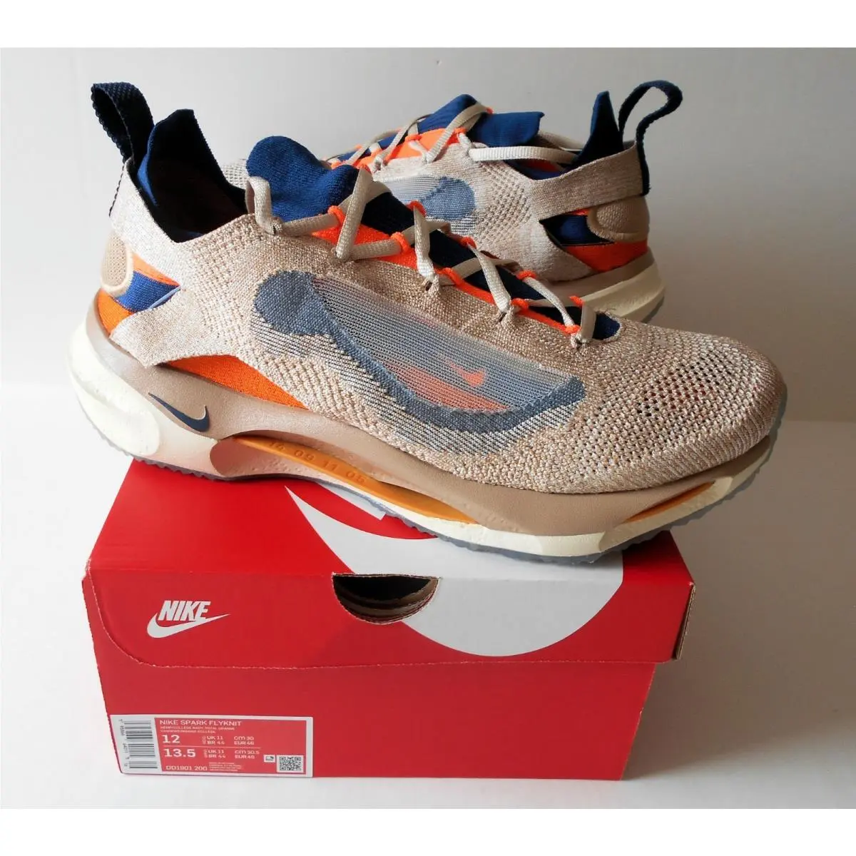 Spark Flyknit DD1901-200 Unisex Shoes Size Men`s 12 / Women`s 13.5 by Nike