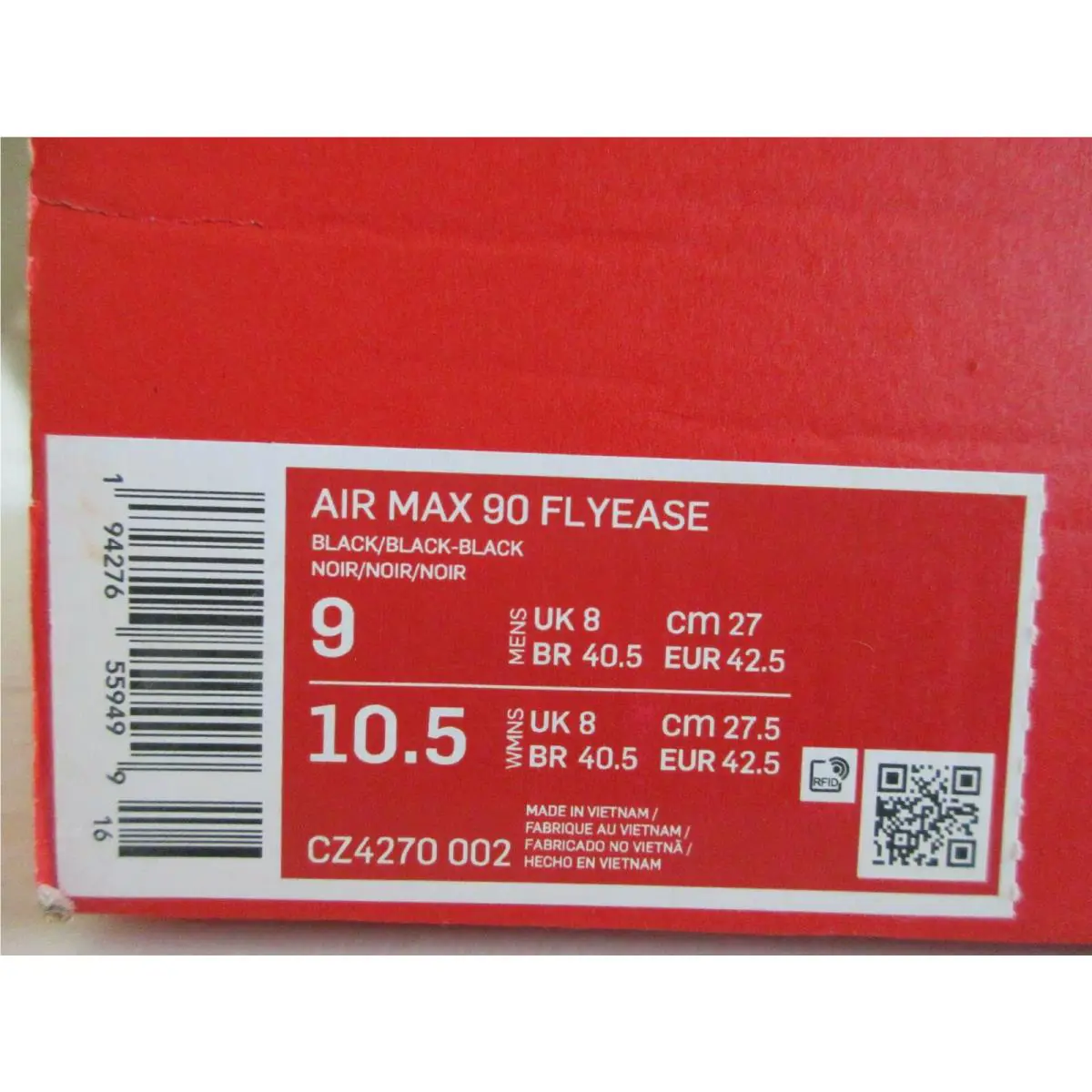 Nike shoes - Nike Air Max 90 - Air Max - Black (UPC: 194276559499) 4