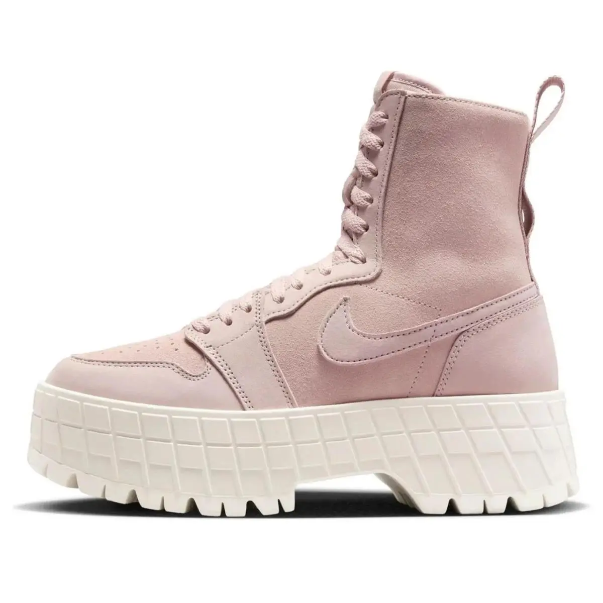 Size 6 - Nike Women`s Air Jordan 1 Brooklyn Boots `pink Oxford` FJ5737-601