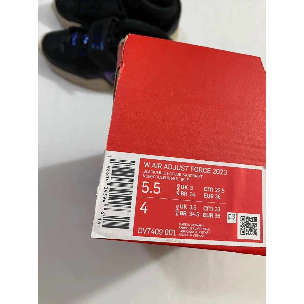 Nike shoes - Nike Air Adjust Force - Air Adjust Force - DV7409-001 - Black (UPC: 0196604395946) 8