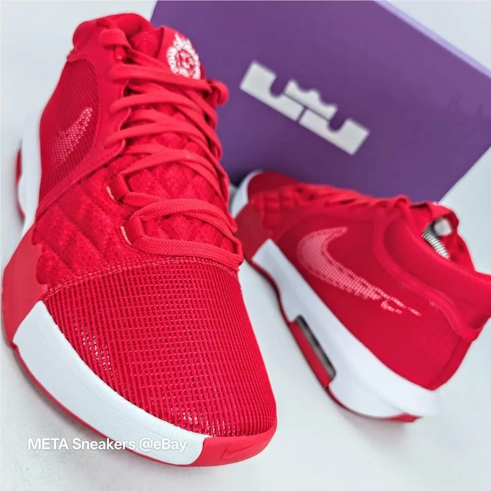 Mens Nike Lebron Witness 8 TB FB9944-600 Red/white Size 10.5 Mens