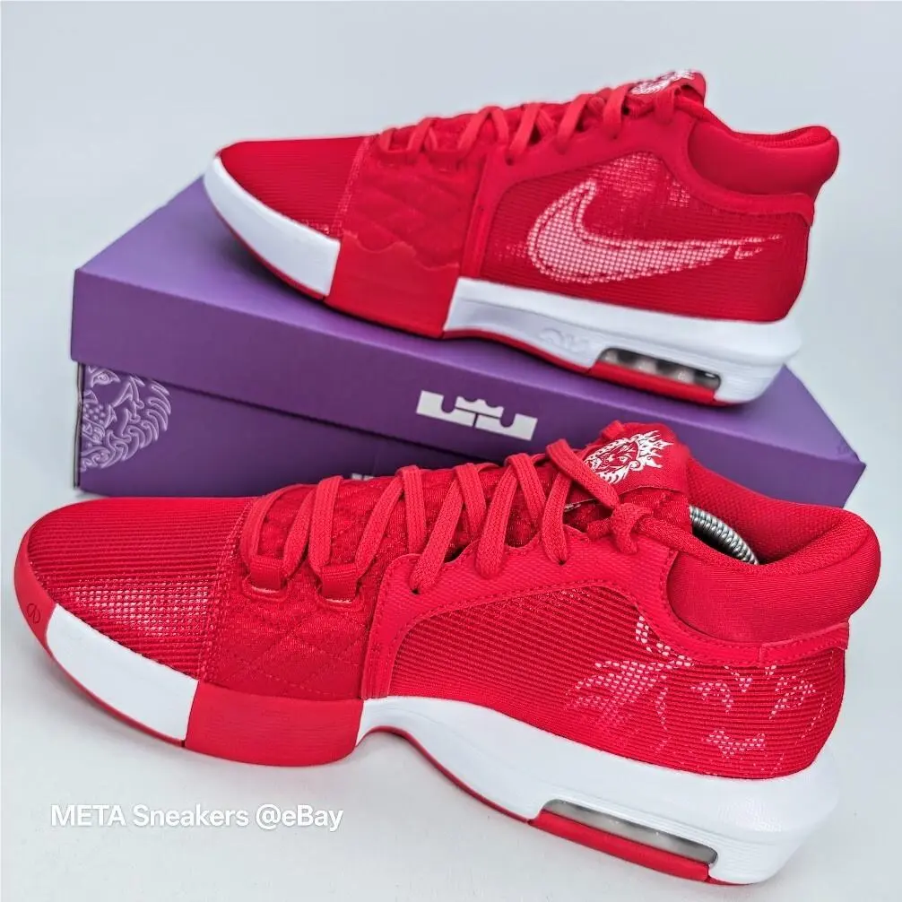 Nike shoes - Nike LeBron Witness - LeBron Witness - FB9944-600 - Red (UPC: 0197598981689) 9