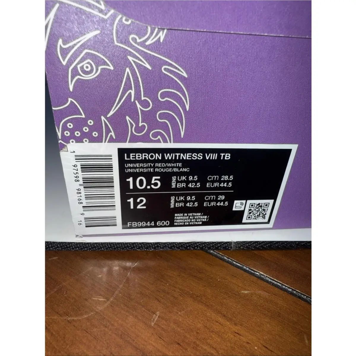 Nike shoes - Nike LeBron Witness - LeBron Witness - FB9944-600 - Red (UPC: 0197598981689) 10