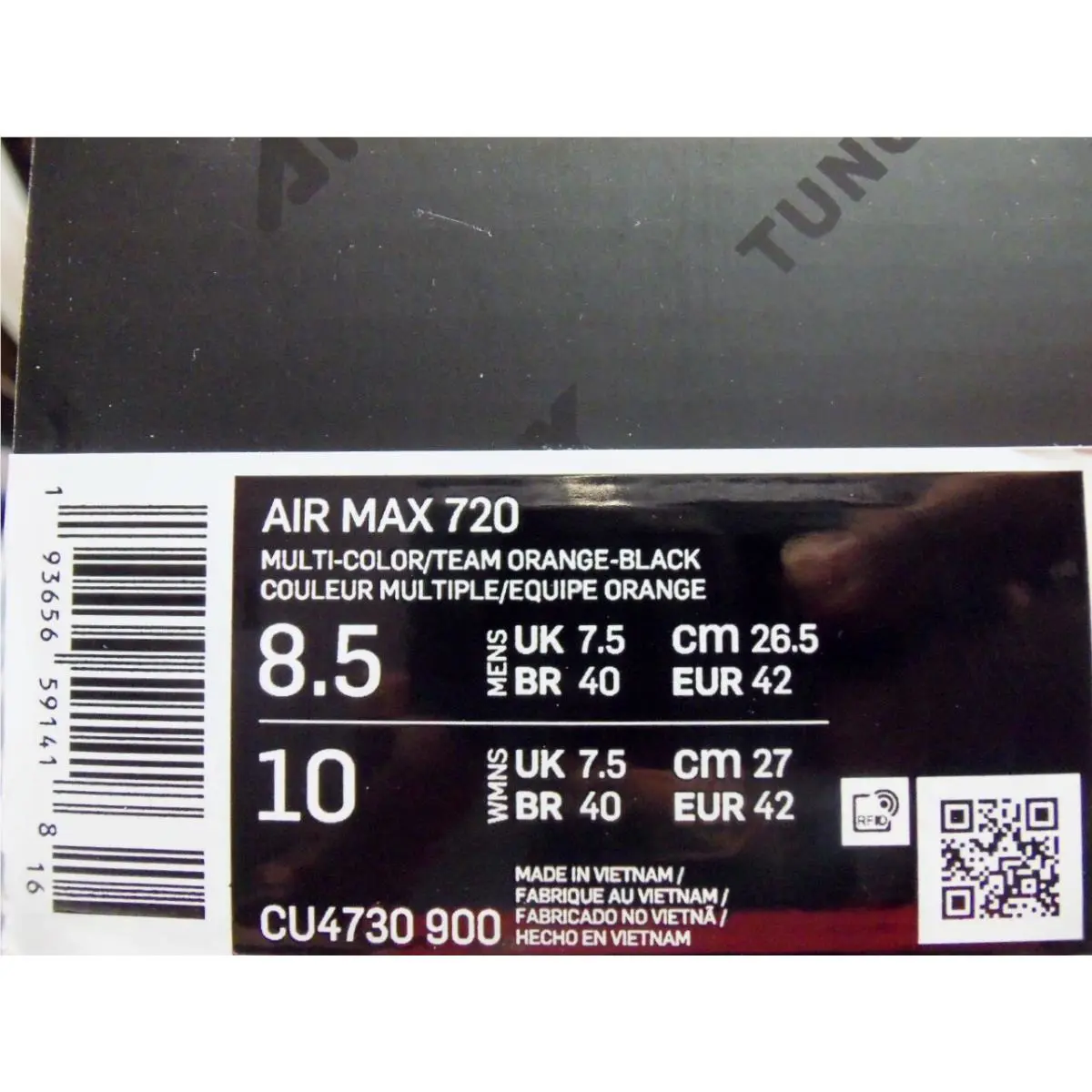 Nike shoes - Nike Air Max 720 - Air Max - CU4730-900 - Multicolor (UPC: 0193656591418) 3
