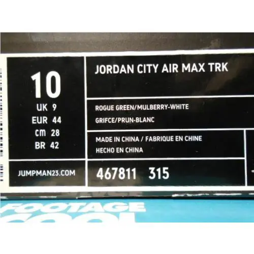 Nike shoes - Nike Air Jordan City Air Max TRK - 467811-315 - Green 6
