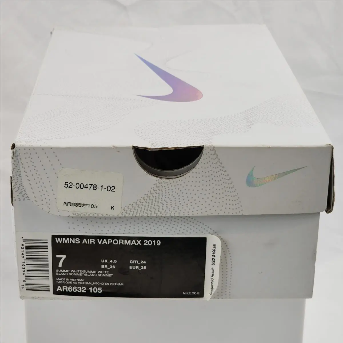 Nike shoes - Nike Air VaporMax 2019 - Air VaporMax - AR6632-105 - Summit White, Pink Rise (UPC: 193149703960) 11