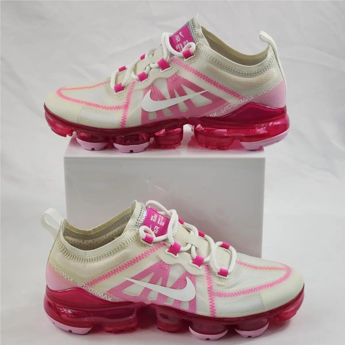 Nike shoes - Nike Air VaporMax 2019 - Air VaporMax - AR6632-105 - Summit White, Pink Rise (UPC: 193149703960) 0