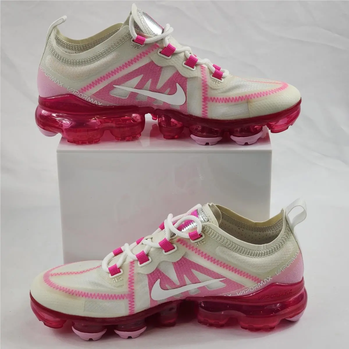 Nike shoes - Nike Air VaporMax 2019 - Air VaporMax - AR6632-105 - Summit White, Pink Rise (UPC: 193149703960) 1