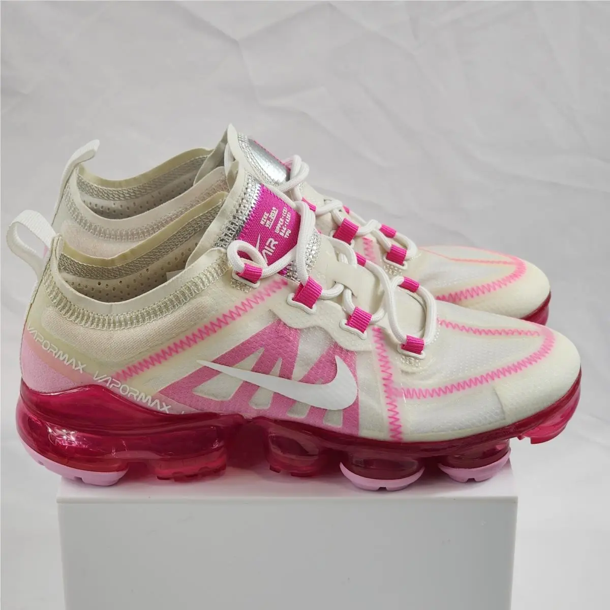 Nike shoes - Nike Air VaporMax 2019 - Air VaporMax - AR6632-105 - Summit White, Pink Rise (UPC: 193149703960) 2