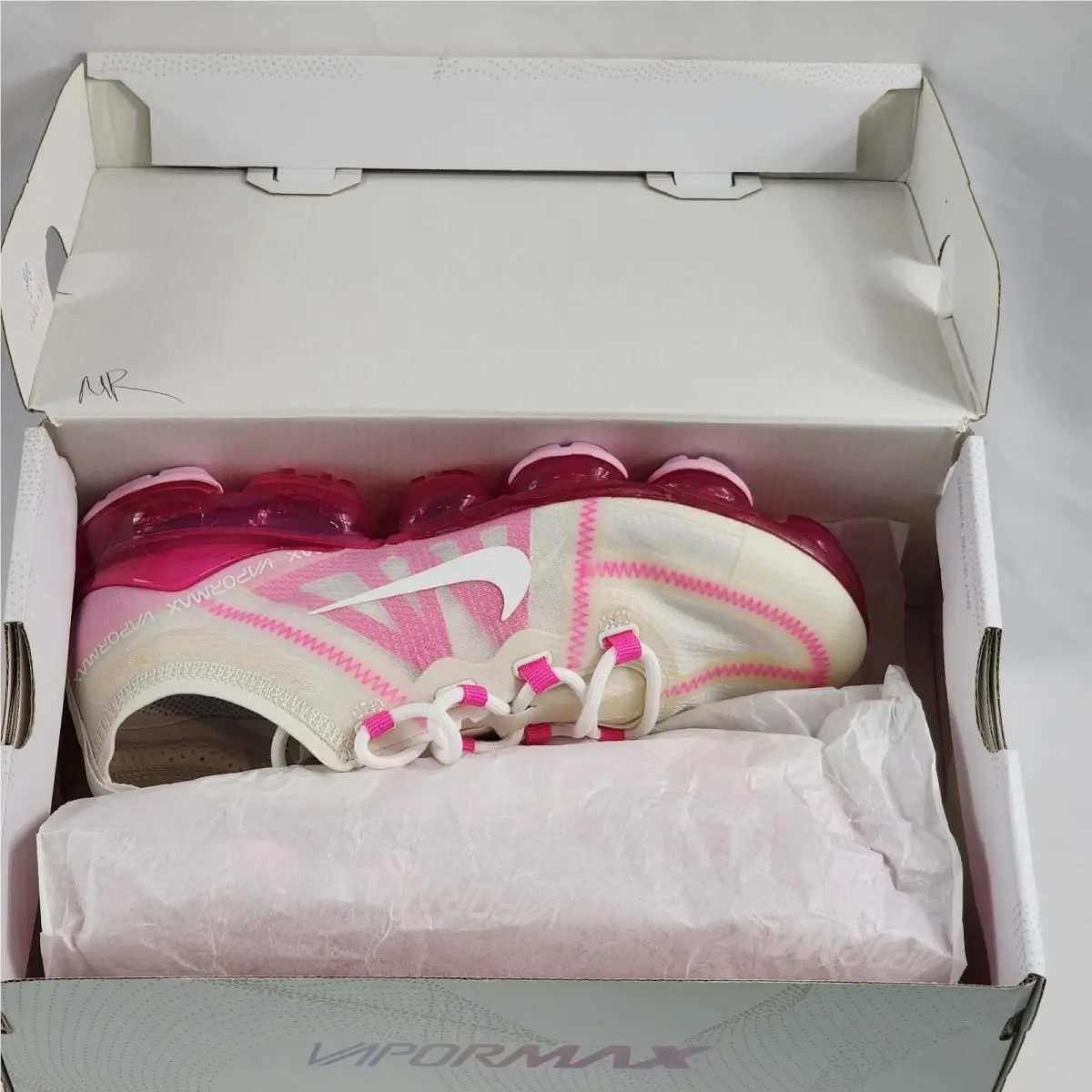 Nike shoes - Nike Air VaporMax 2019 - Air VaporMax - AR6632-105 - Summit White, Pink Rise (UPC: 193149703960) 9