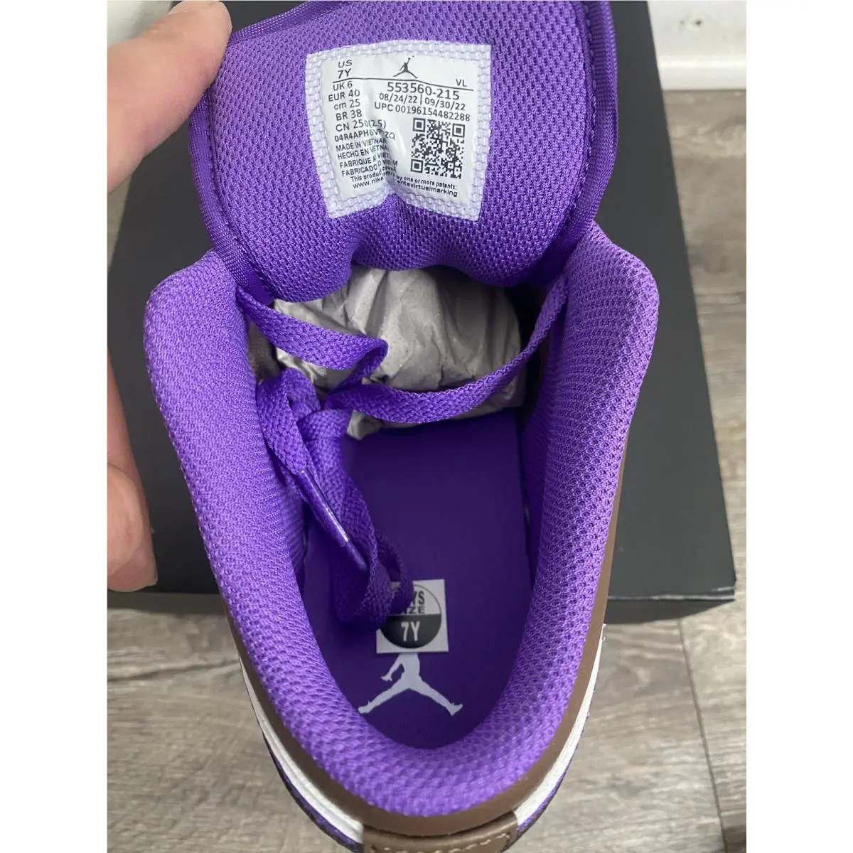 Nike shoes - Jordan Jumpman - Jumpman - Purple/brown/white 6