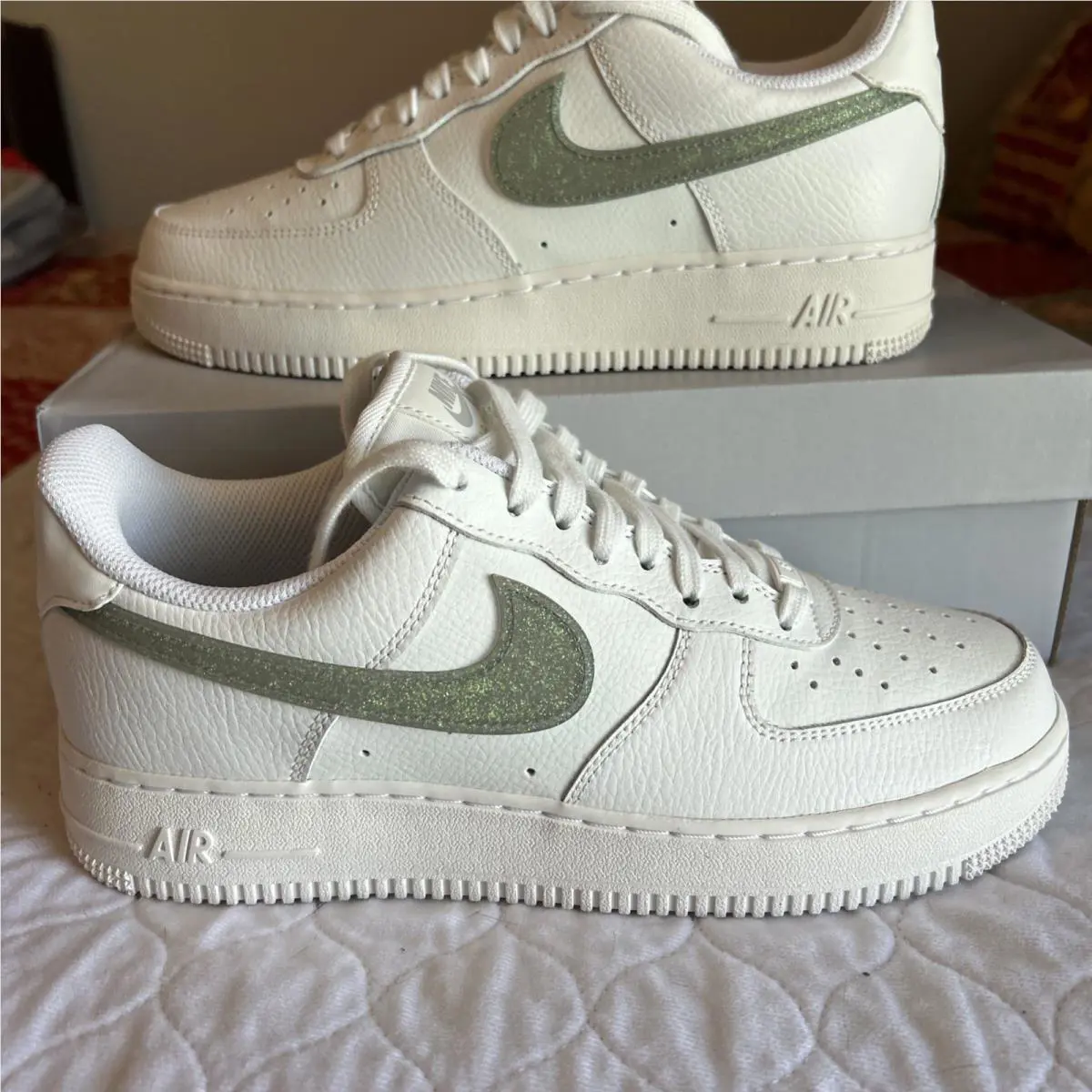 Nike shoes - Nike Air Force 1 - Air Force - DH4407-101 - White, Manufacturer: Summit White/Summit White/Grey Fog/Dusty Sage 1