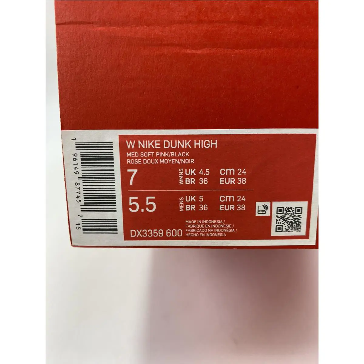 Nike shoes - Nike Dunk High - Dunk High - DX3359600 - Pink (UPC: 196149877471) 6