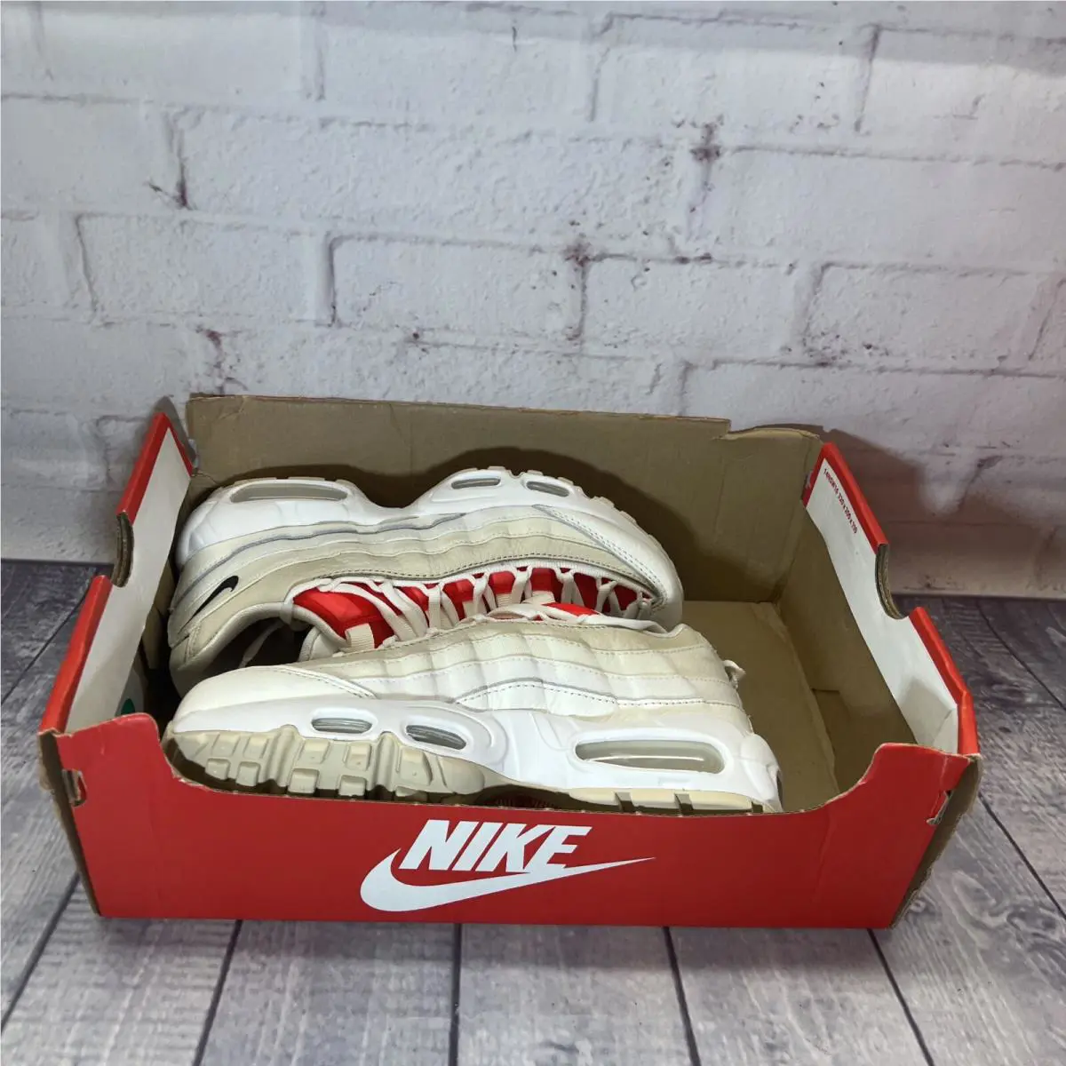 Nike shoes - Nike Air Max 95 - Air Max - DJ6903-100 - Sail/Chile Red/Coconut Milk/Black 8