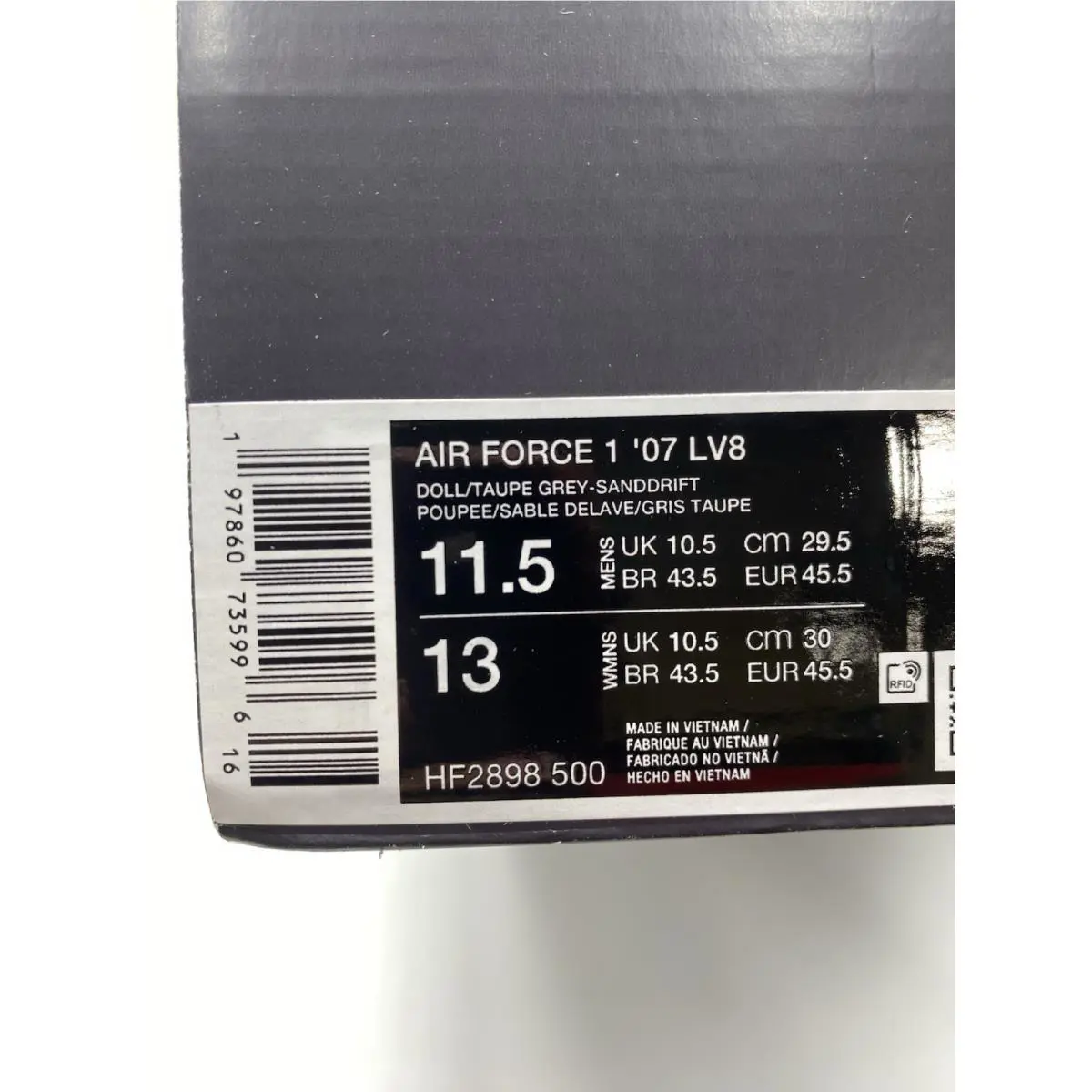 Nike shoes - Nike Air Force 1 - Air Force - HF2898 500 - Doll/Taupe Grey-Sanddrift (UPC: 197860735996) 6