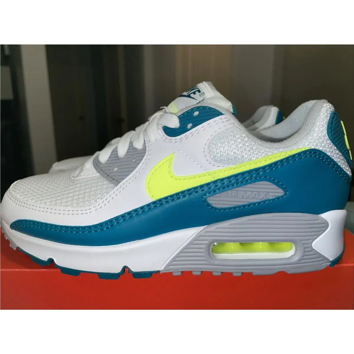 Air Max Iii 90 Men`s 5 / Women 6.5 White Lime Spruce Grey CZ2908-100 Nolid by Nike