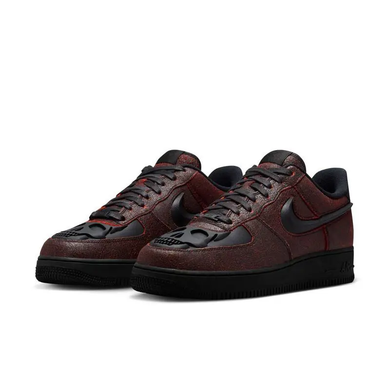 Nike Mens Air Force 1 Retro Hwn Qs_black/black-crimson HV2016-001-SIZE 4 - BLACK/BLACK-CRIMSON
