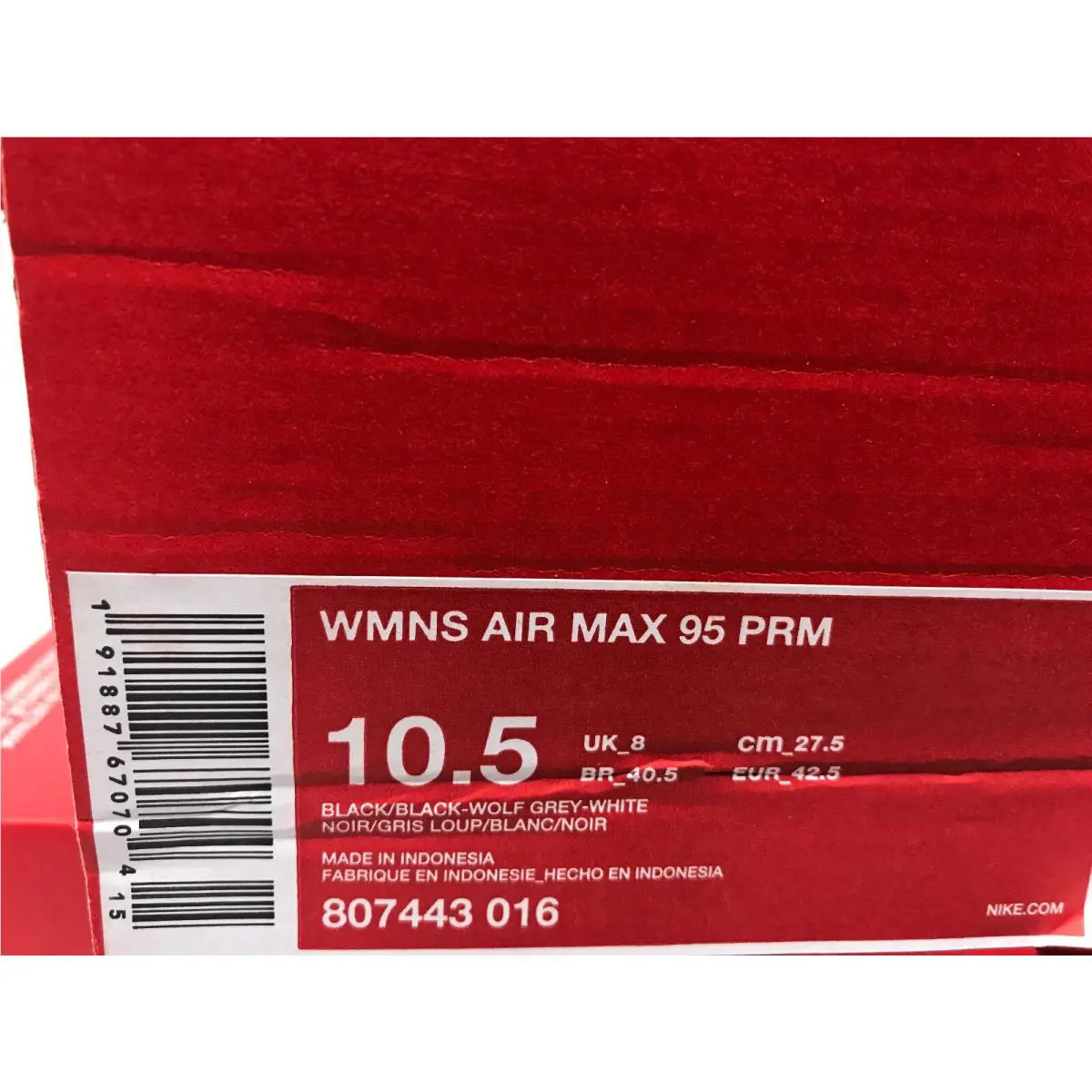 Nike shoes - Nike Air Max 95 - Air Max - 807443-016 - Black (UPC: 191887670704) 3