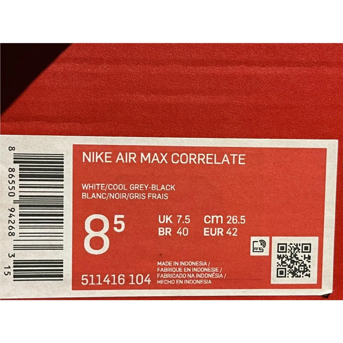 Nike shoes - Nike Air Max Correlate - Air Max Correlate - 511416-104 - White (UPC: 0886550942683) 4