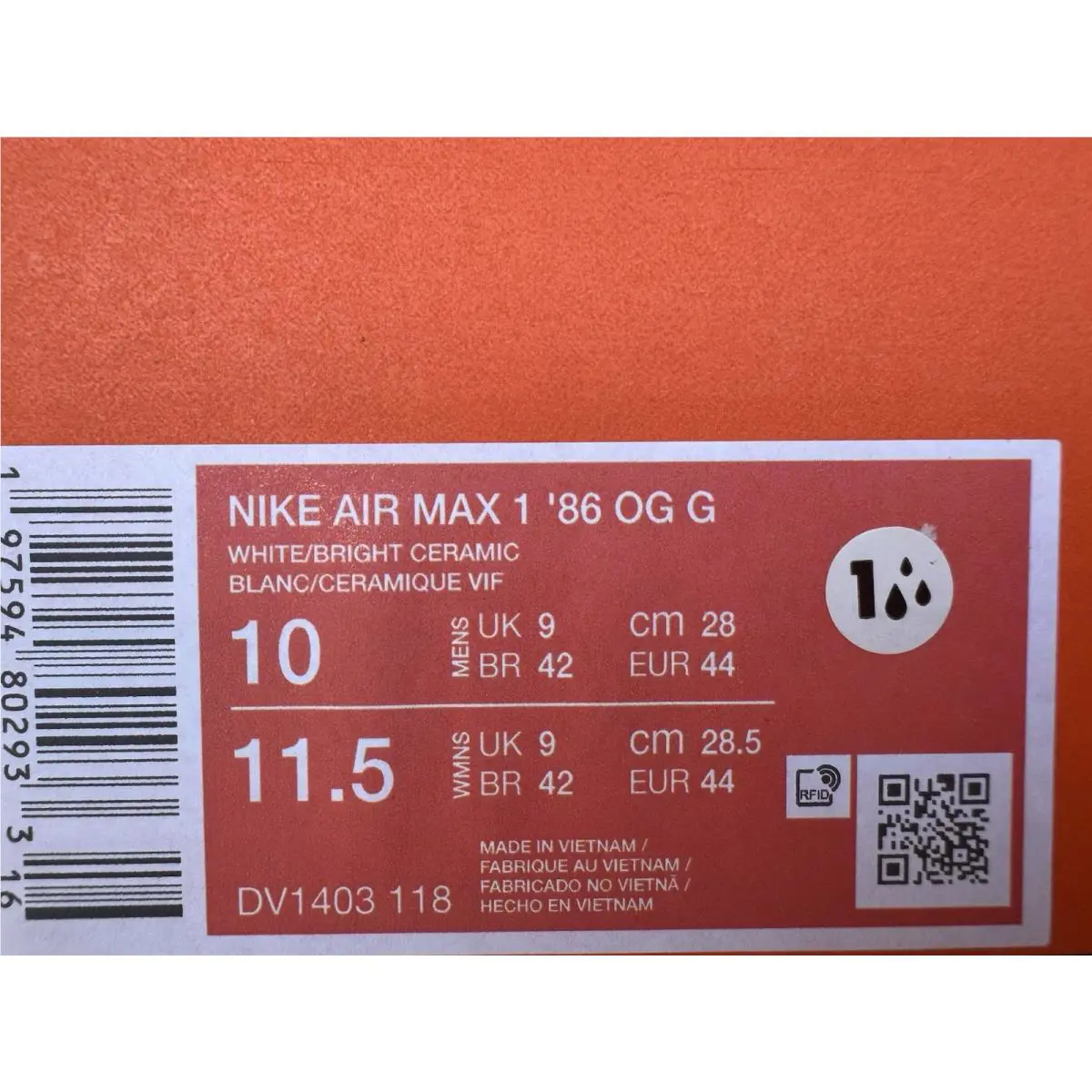 Nike shoes - Nike Air Max 1 - Air Max - DV1403-118 - White 14