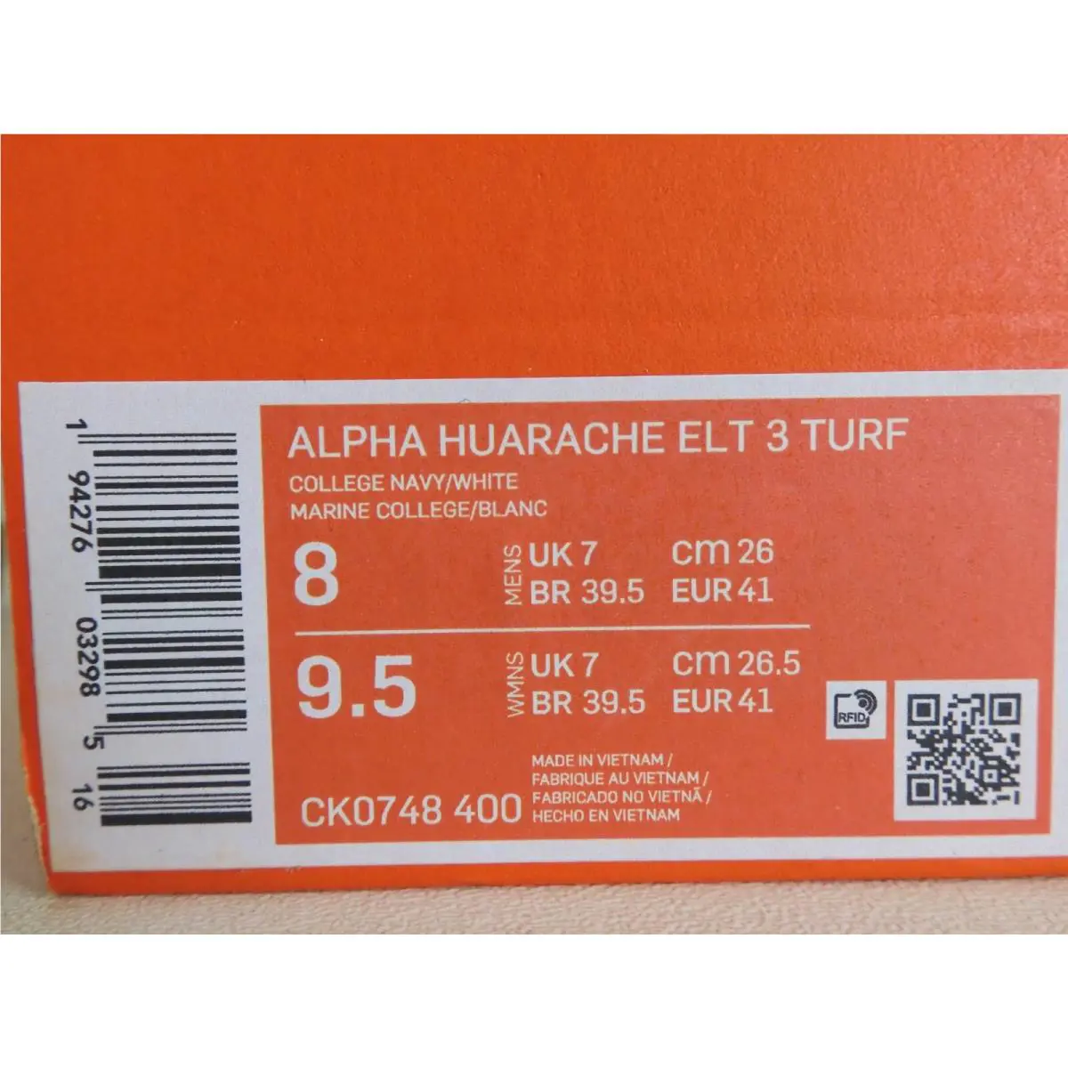 Nike shoes - Nike Alpha Huarache Elite - Alpha Huarache Elite - Blue (UPC: 194276032985) 3