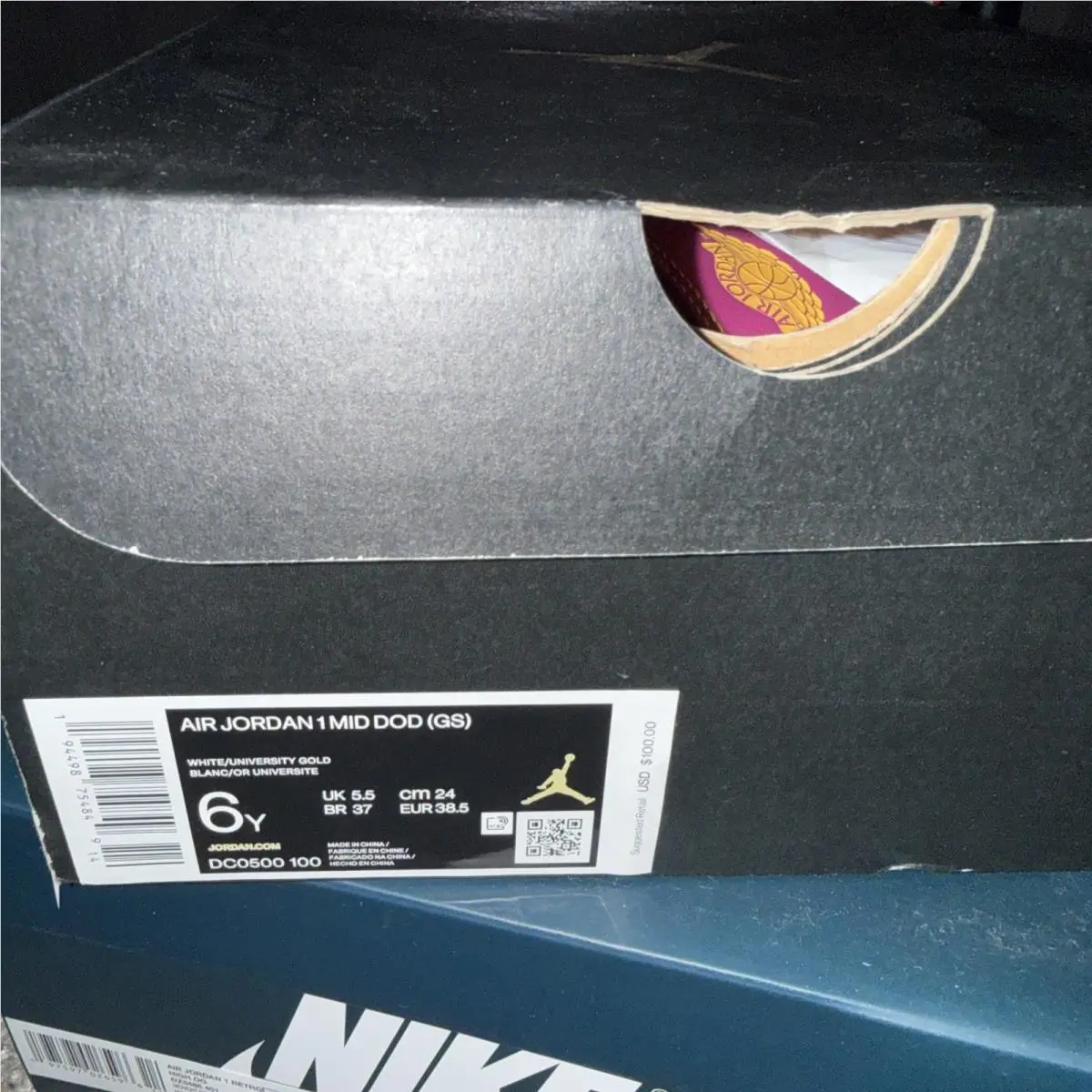 Nike shoes - Air Jordan 1 Mid - Air Mid - DC0500 100 - Pink 2