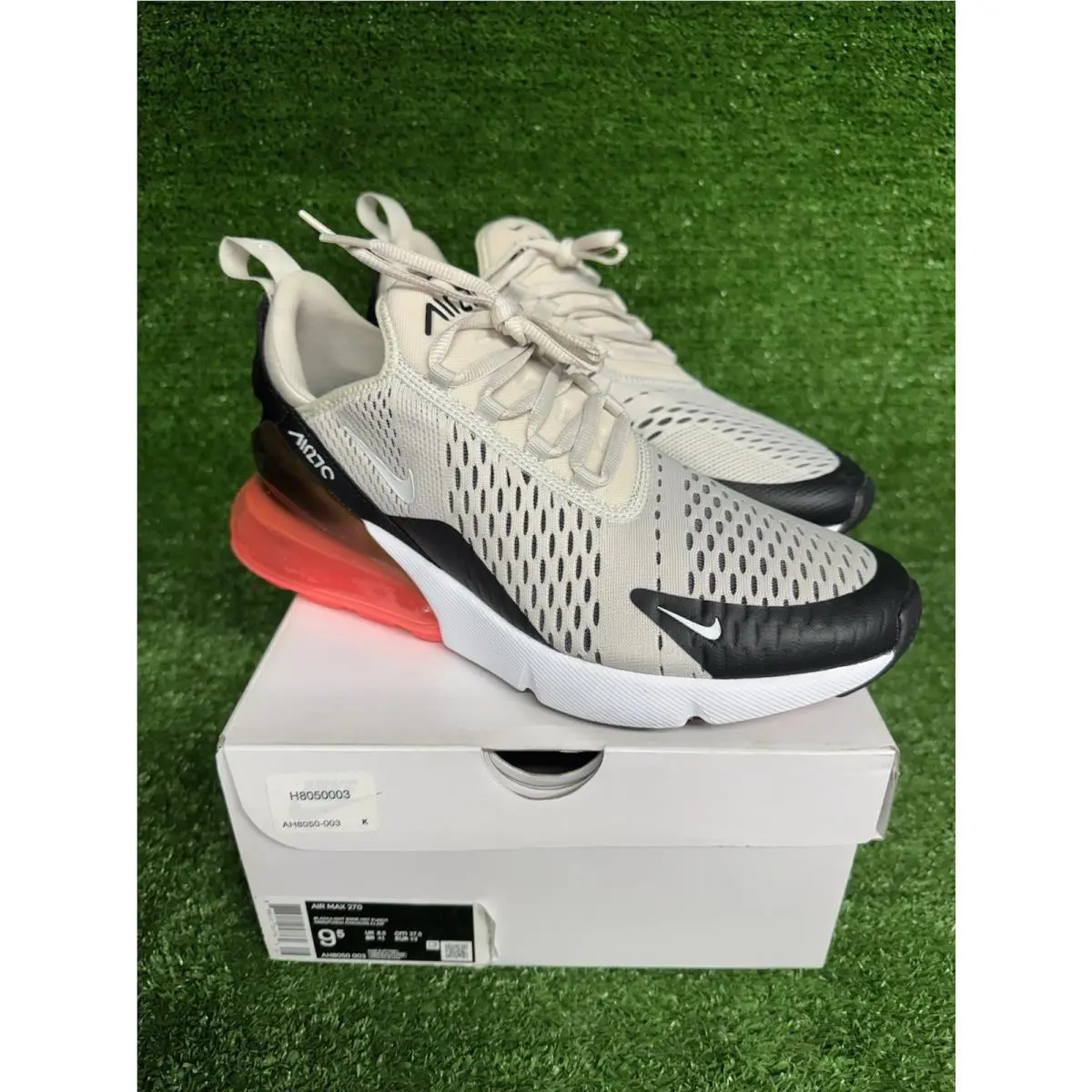 Nike Air Max 270 `light Bone` AH8050-003 Men`s Shoes 9.5