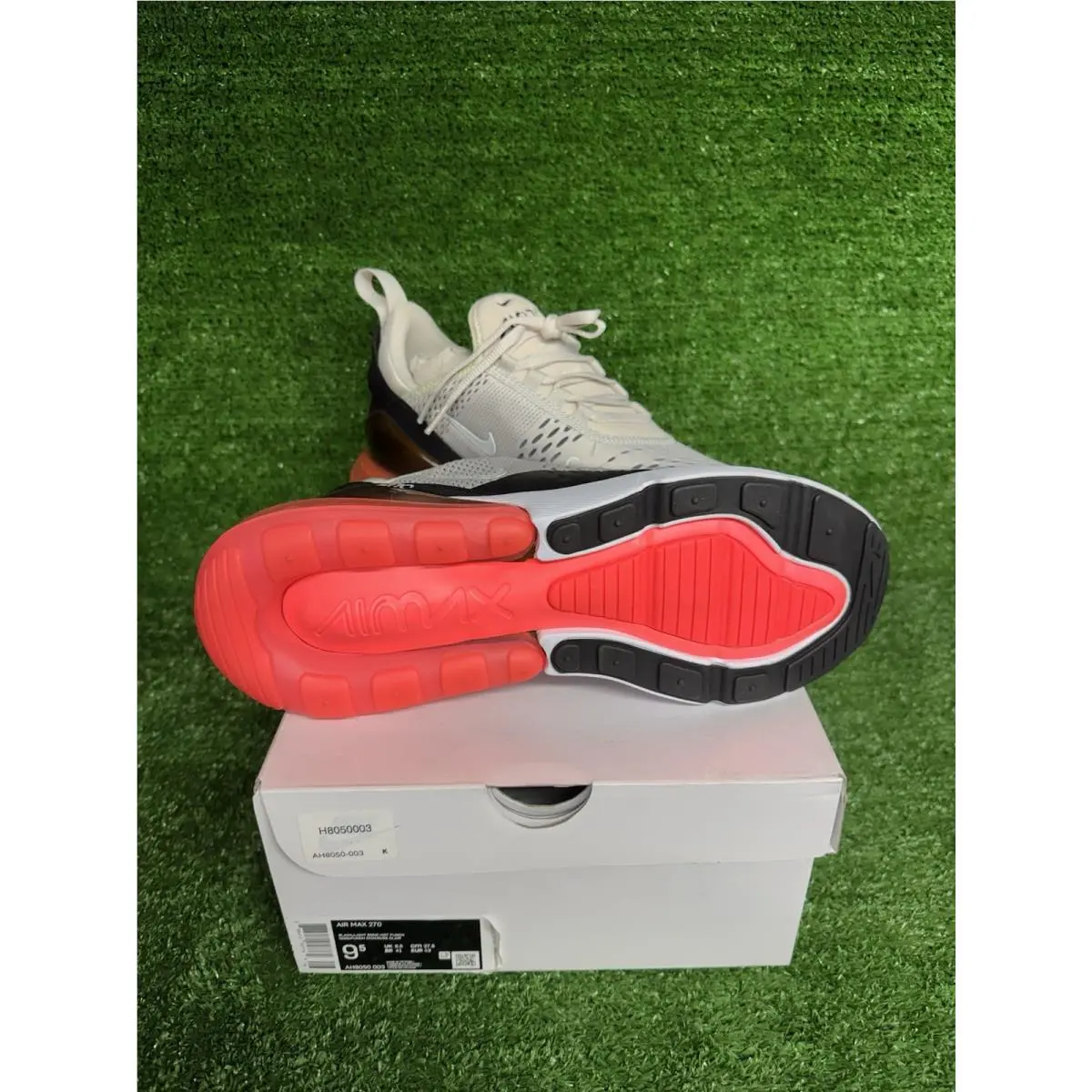 Nike shoes - Nike Air Max 270 - Air Max - AH8050-003 - Light Bone/Black-Hot Punch 1