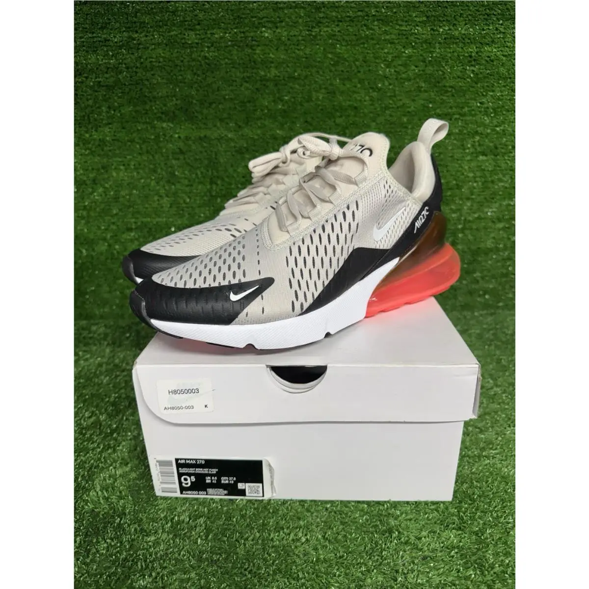 Nike shoes - Nike Air Max 270 - Air Max - AH8050-003 - Light Bone/Black-Hot Punch 2