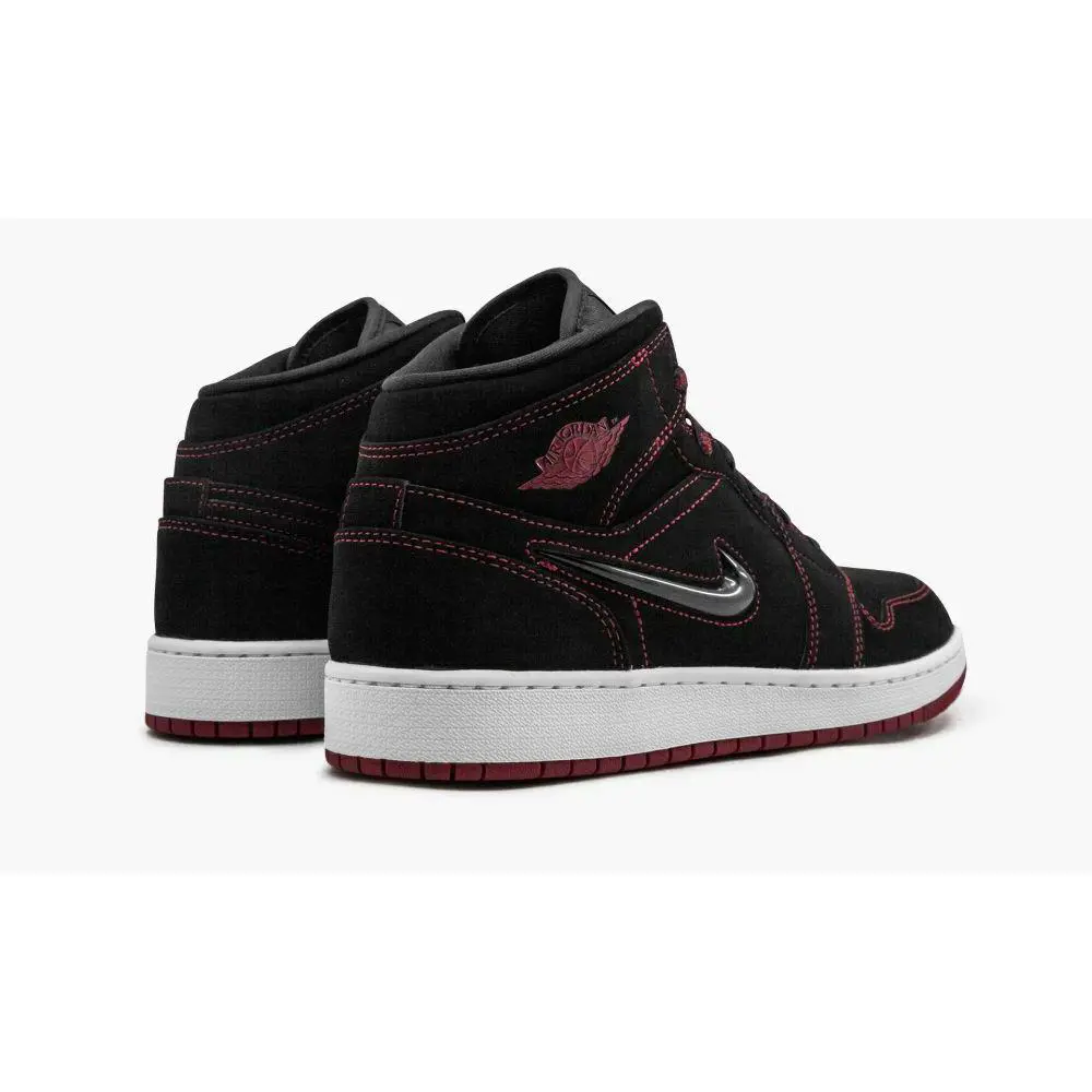Nike shoes - Air Jordan 1 Mid - Air Mid - CU6617-062 - Black, way: Black, Gym Red, white (UPC: 00193655976803) 2