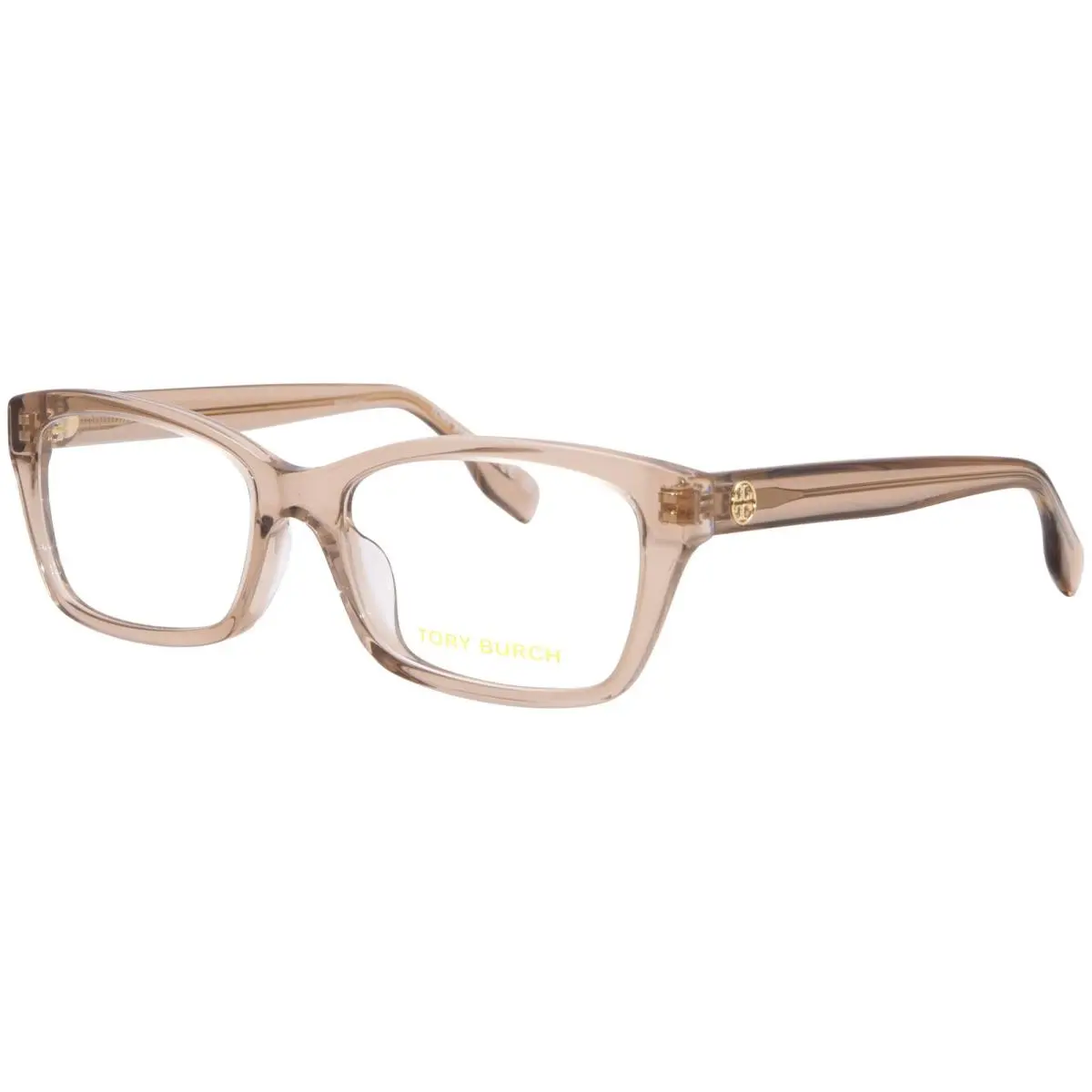 Tory Burch TY2144U 1954 Eyeglasses Frame Women`s Transparent Brown Full Rim 53mm