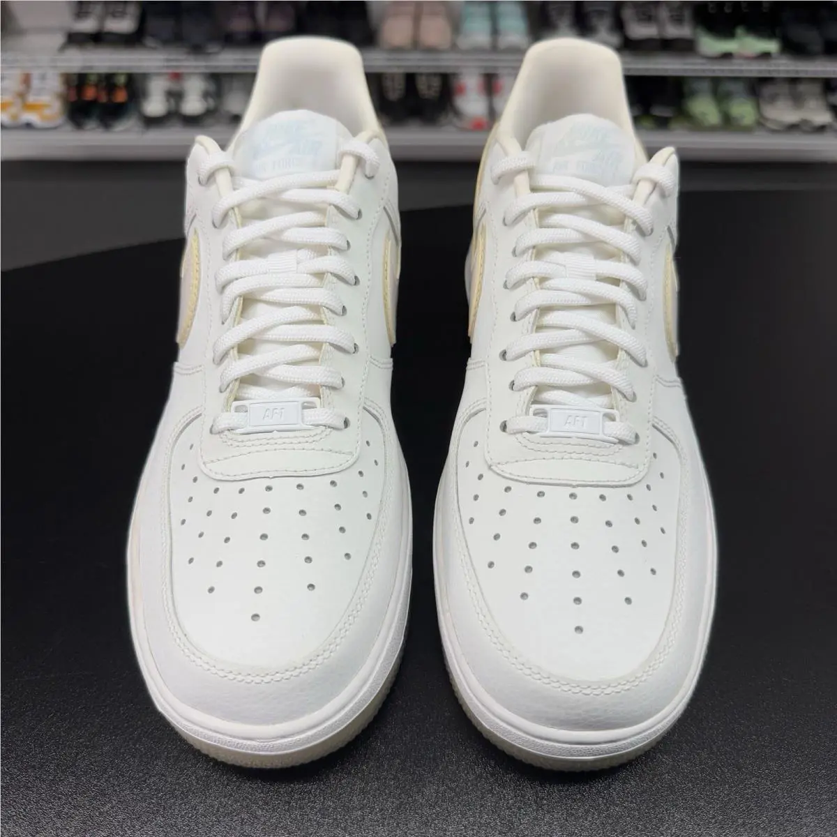 Nike shoes - Nike Air Force 1 - Air Force - 616725-105 - White, Manufacturer: White/White/Blue Tint 1