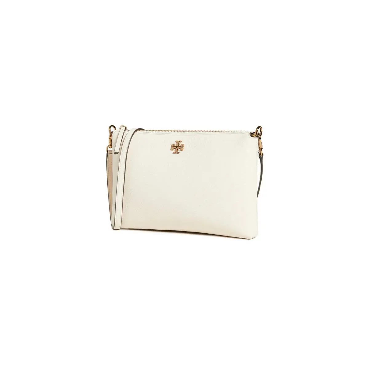 Tory Burch Women`s Mercer Pebbled Wallet Crossbody Cream Off White