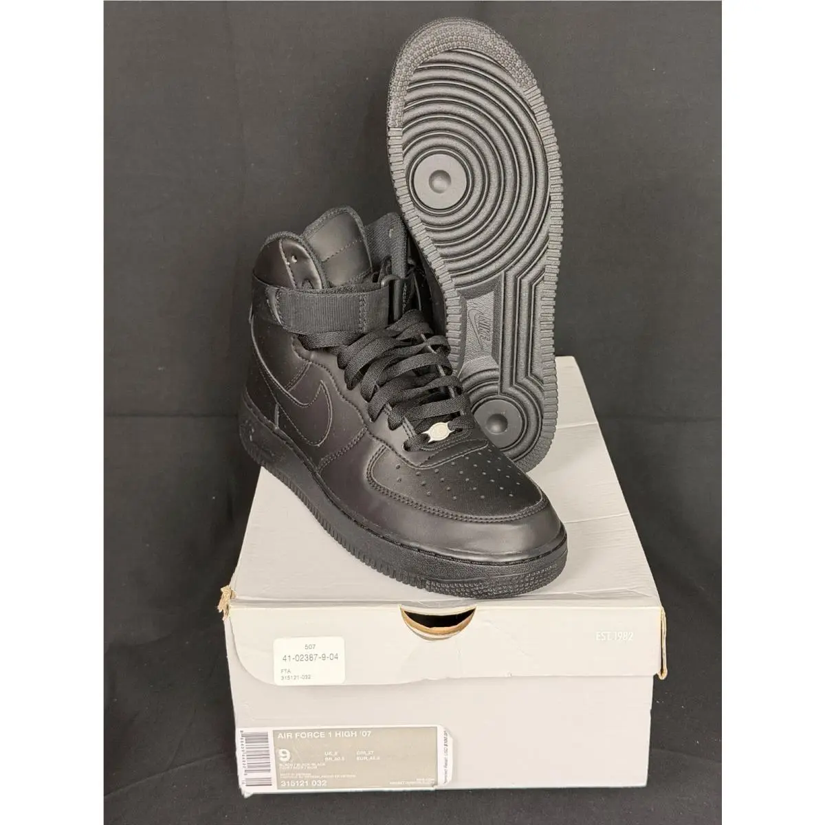 Nike shoes - Nike Air Force 1 - Air Force - 315121-032 - Black (UPC: 0888409448025) 0